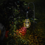 Moroccan Solar Iron Lantern Light