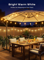 Solar Bulb String Lights Outdoor  Waterproof Retro Garden & Party Decor