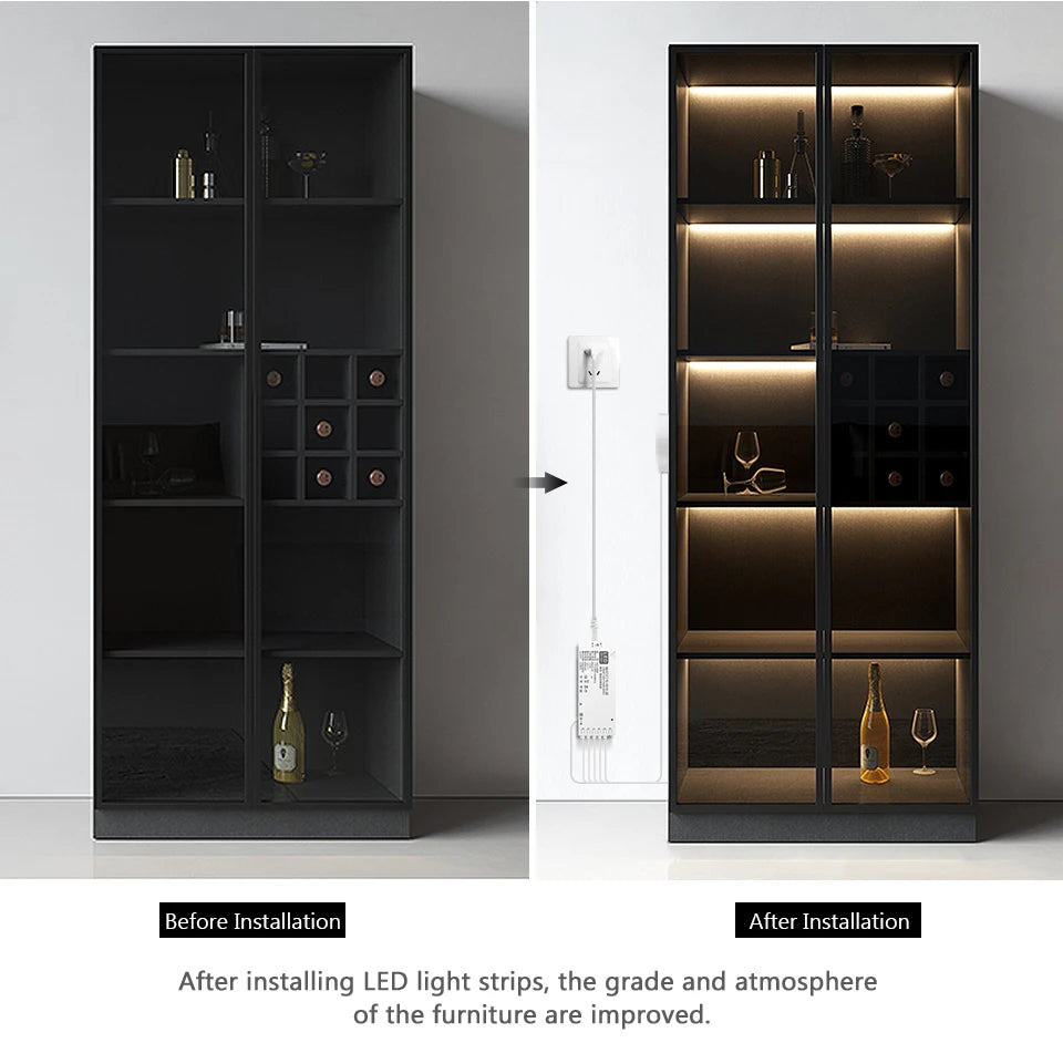 Closet motion sensor light for wardrobe storage