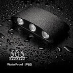 Die-cast aluminum outdoor LED wall lamp matte black finish showing sealed housing and weather resistant construction