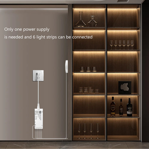 Dimmable COB LED strip light for pantry shelf
