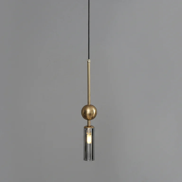 Nordic Light Luxury Pendant Hanging Lamp - Gold Black Iron Art Chandelier LED Restaurant Bedroom Bedside Glass Decoration Hanging Light