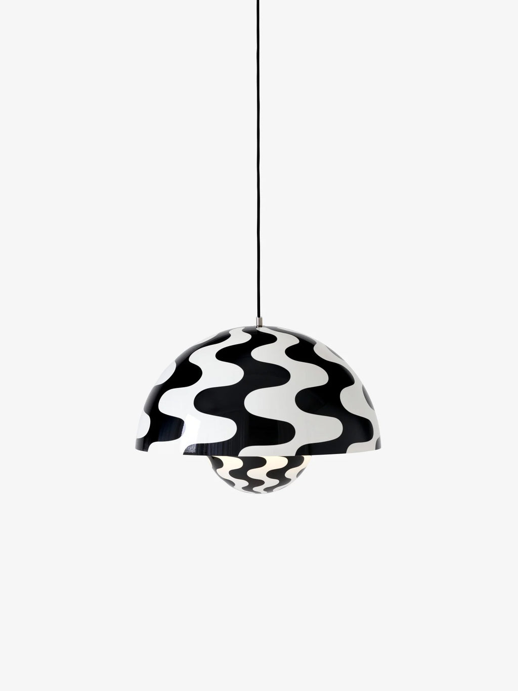 Nordic bud pendant light hanging over kitchen island