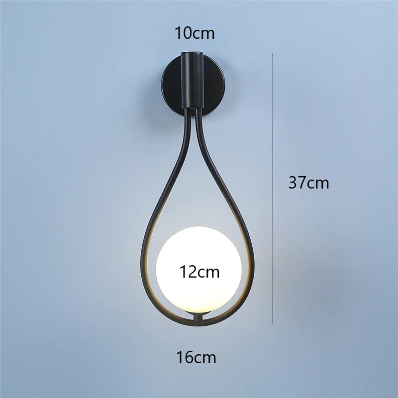 Modern Glass Ball Wall Lamp