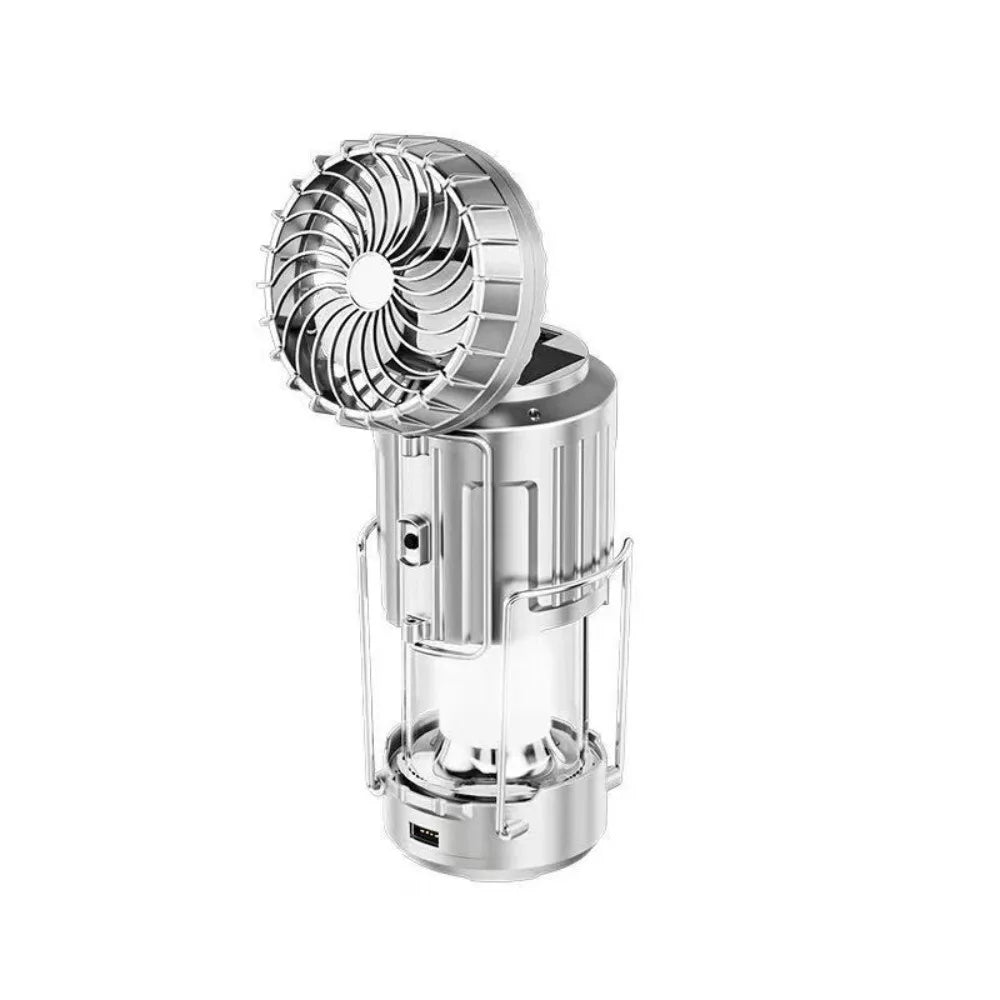 Portable Outdoor Solar Fan Lamp