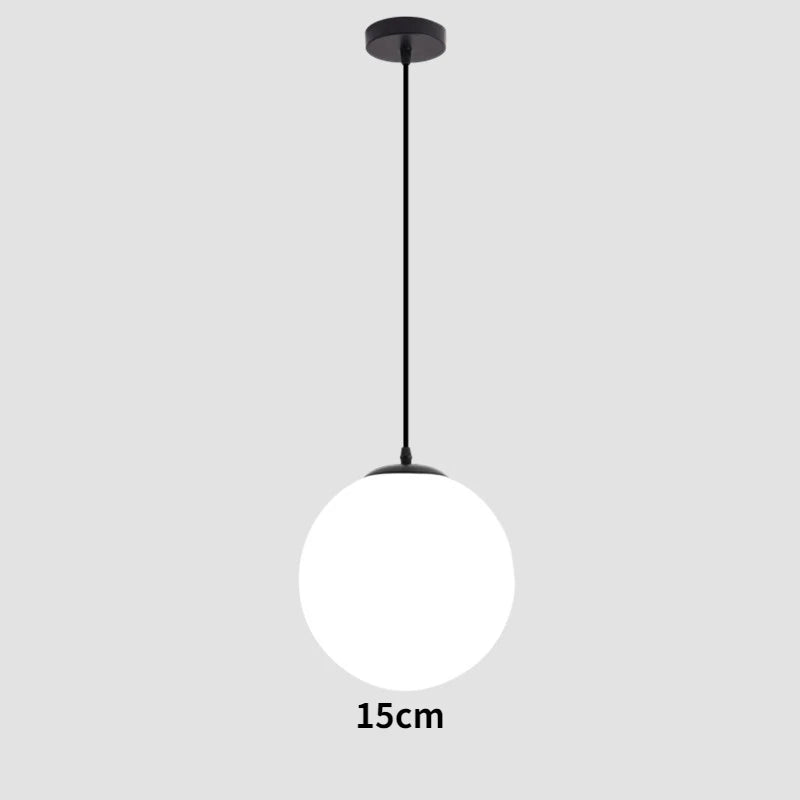 Noor Single Glass Ball Pendant Light