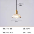 Nordic Wood Bedroom Pendant Lamp
