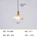 Nordic Wood Bedroom Pendant Lamp