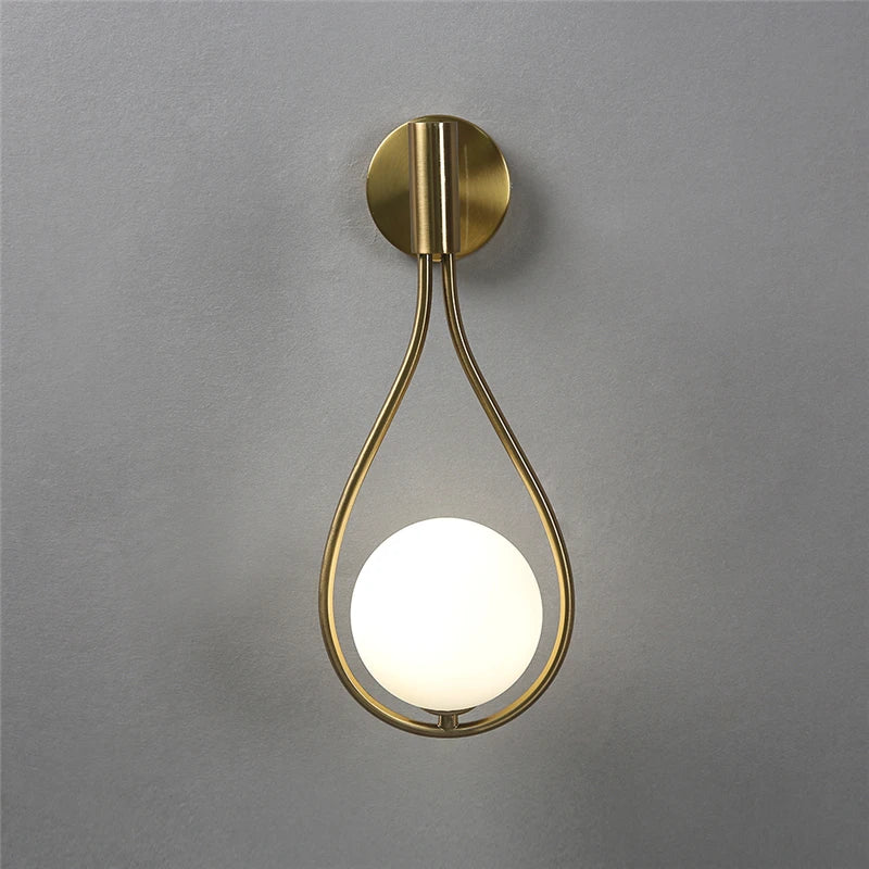 Modern Glass Ball Wall Lamp