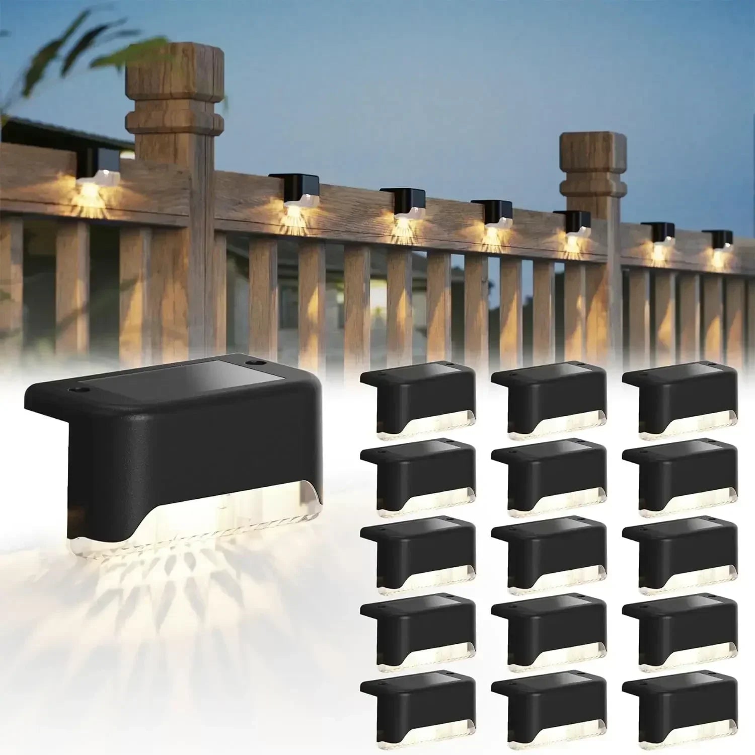 Outdoor Solar Fence Path Lights
