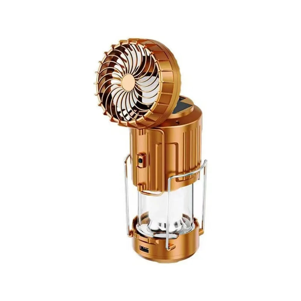 Portable Outdoor Solar Fan Lamp