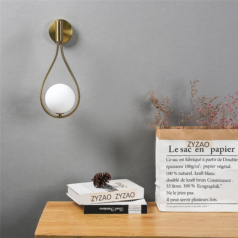 Modern Glass Ball Wall Lamp
