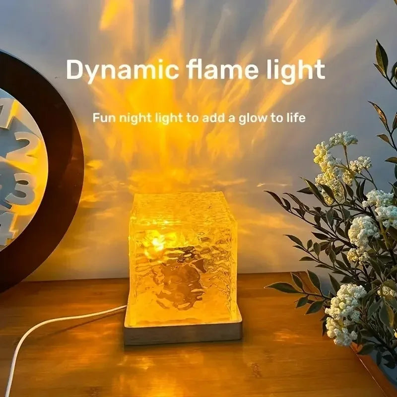 Dynamic Water Ripple Crystal Night Lamp