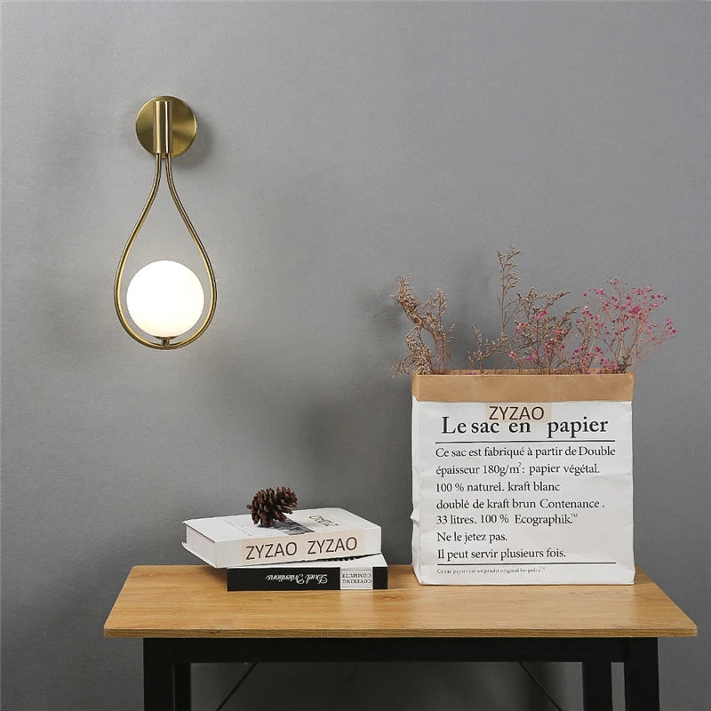 Modern Glass Ball Wall Lamp