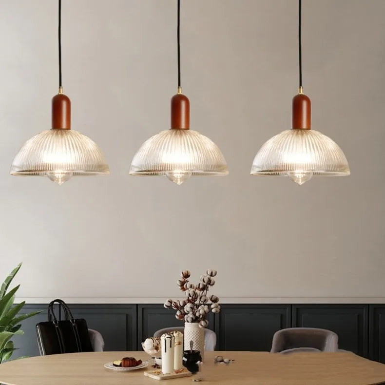 Nordic Wood Bedroom Pendant Lamp