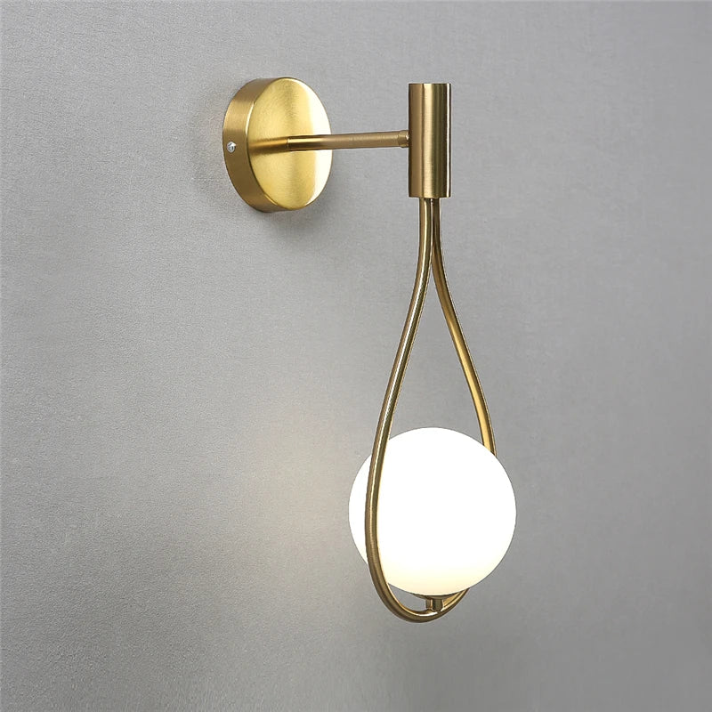 Modern Glass Ball Wall Lamp