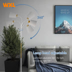 Noor Adjustable Floor Lamp - Modern Black Reading Light