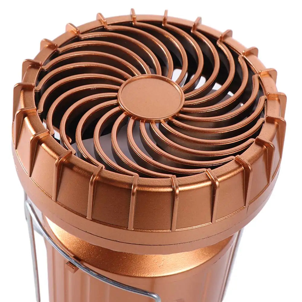 Portable Outdoor Solar Fan Lamp