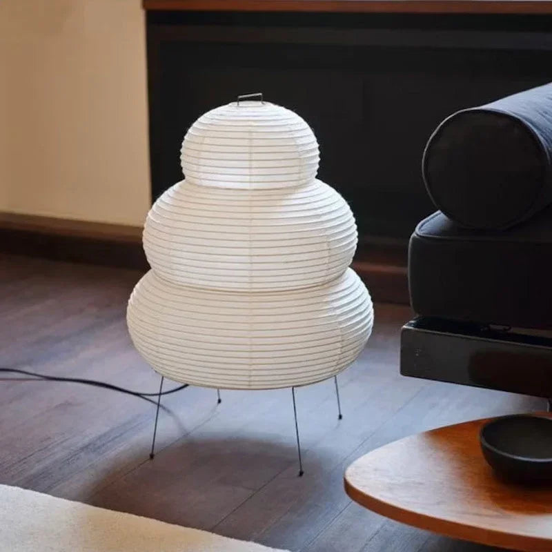 Japanese Rice Paper Akari Table Lamp