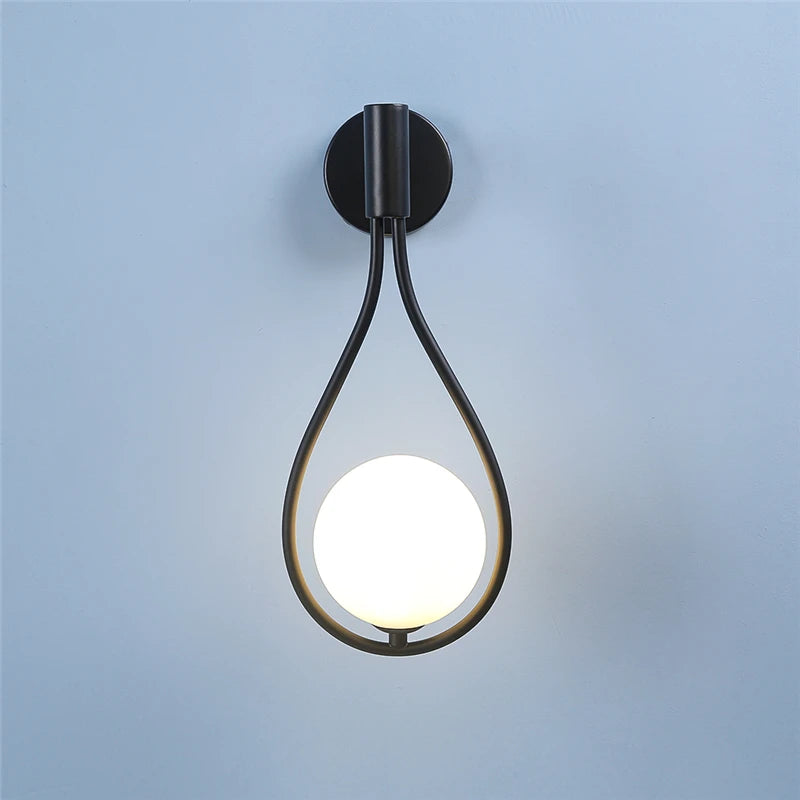 Modern Glass Ball Wall Lamp