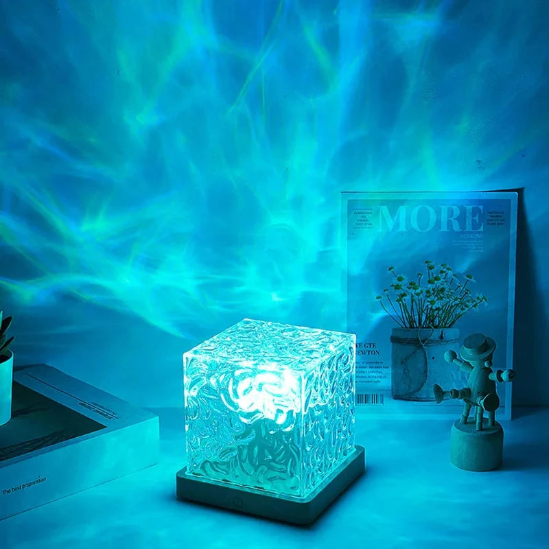 Dynamic Water Ripple Crystal Night Lamp