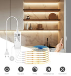 Under cabinet LED lighting with touch control