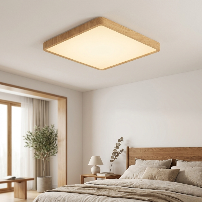 Smart Wood Grain Ceiling Lamp