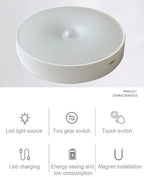 battery powered motion sensor light rechargeable base
