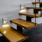 Recessed PIR Motion Sensor Stair Light Hardwired LED Wall Night Light 4pcs