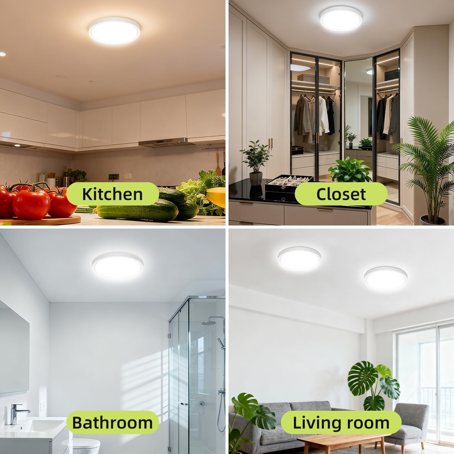 best led ceiling lights for bedroom lit up in living room