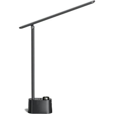 desk lamp with adjustable arm on office table