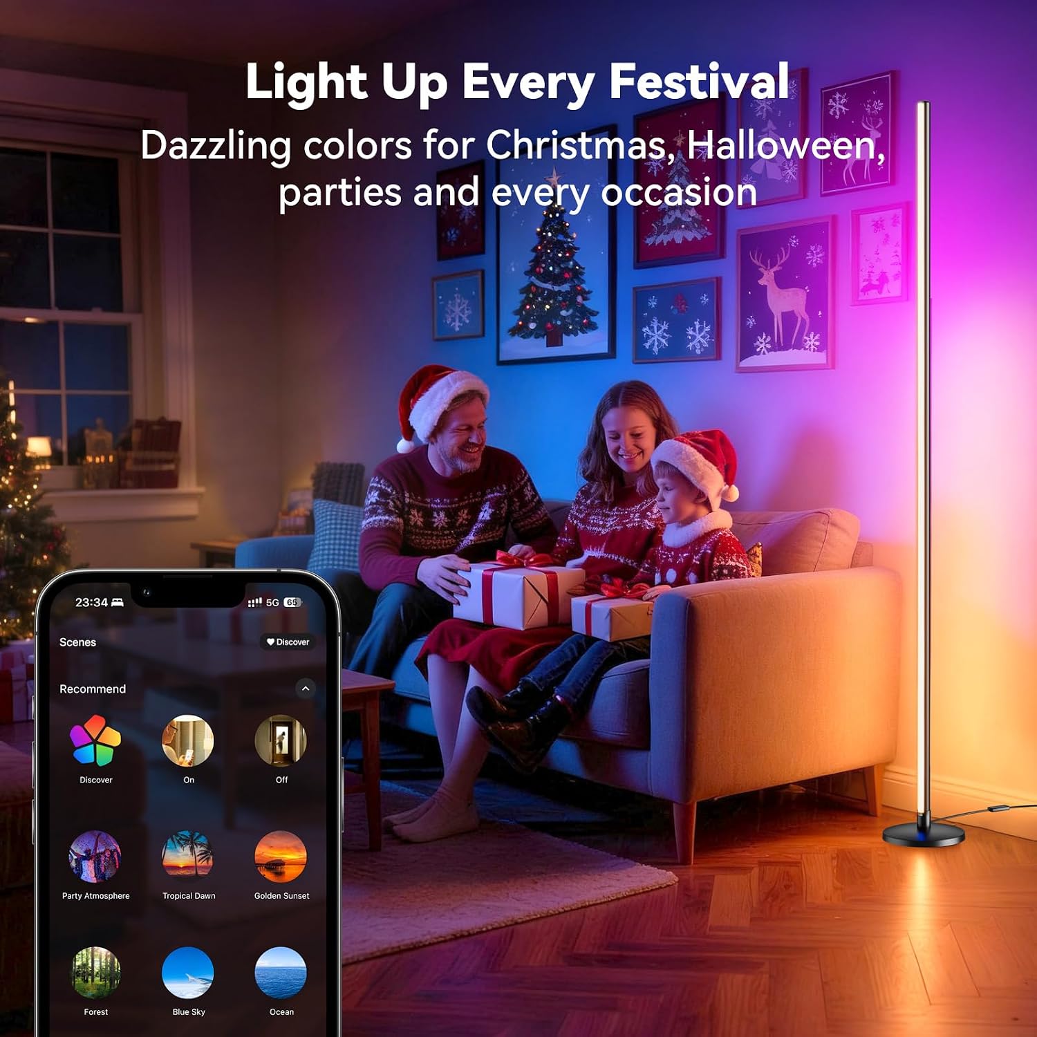 floor lamp for living room remote control feature
