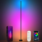 floor lamps for living room glowing in modern interior
