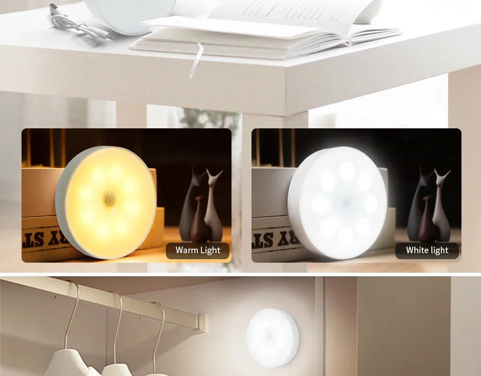 indoor motion light installed in hallway
