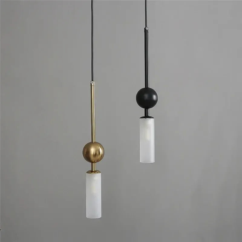 lamp hanging light glass shade detail