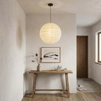 lantern light rice paper ball chandelier kitchen