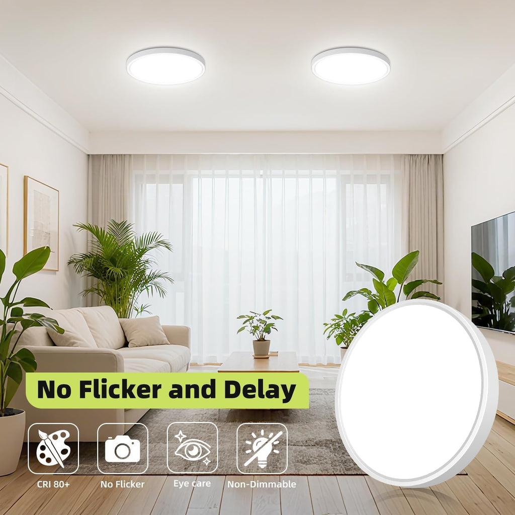 led ceiling lights 6 inch and 8 inch size comparison