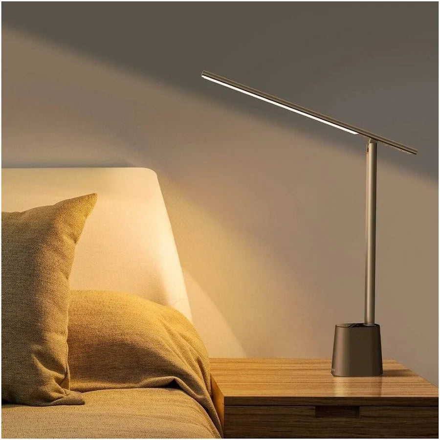 led desk lamp eye protection glowing warm light
