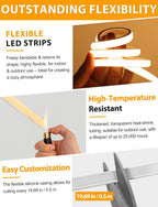 led tape adhesive backing installation demo
