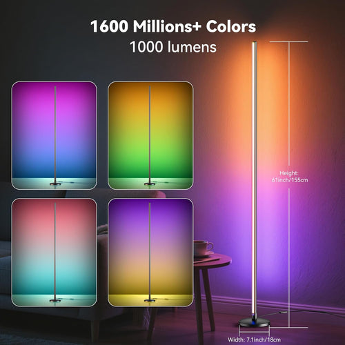 modern floor lamps for living room multi color LED
