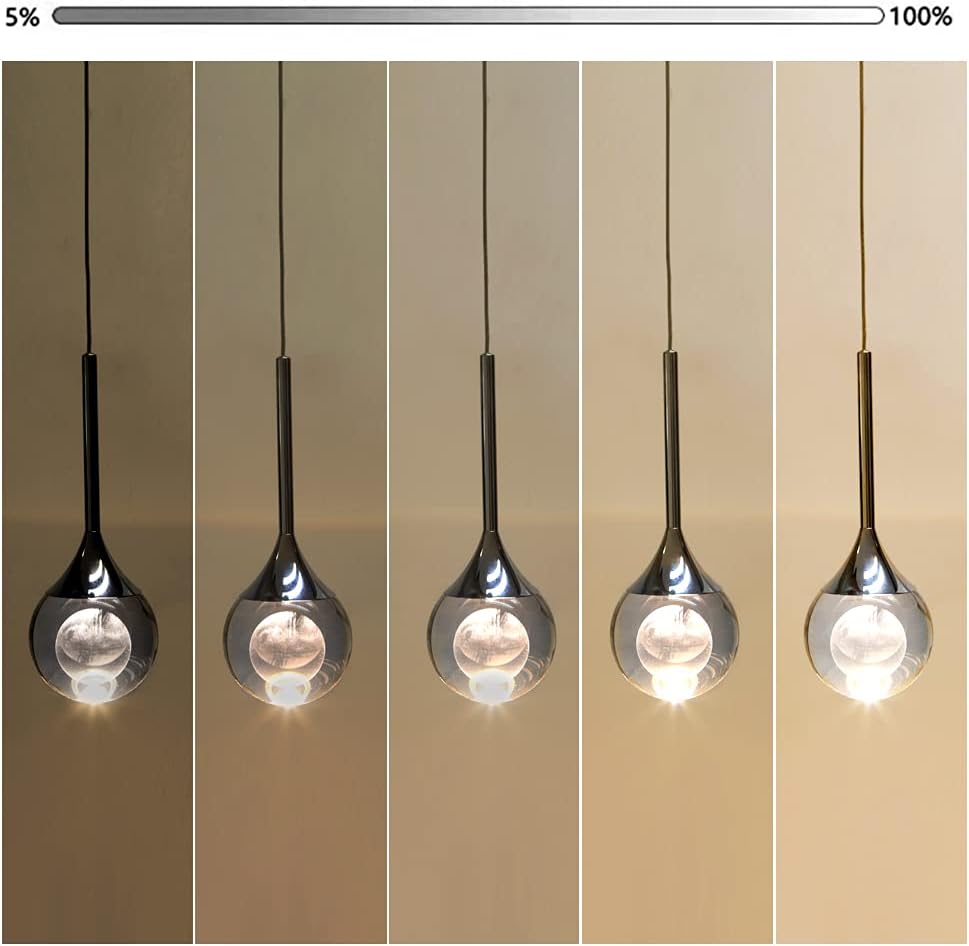 pendant light dimmable brightness 5 to 100 percent