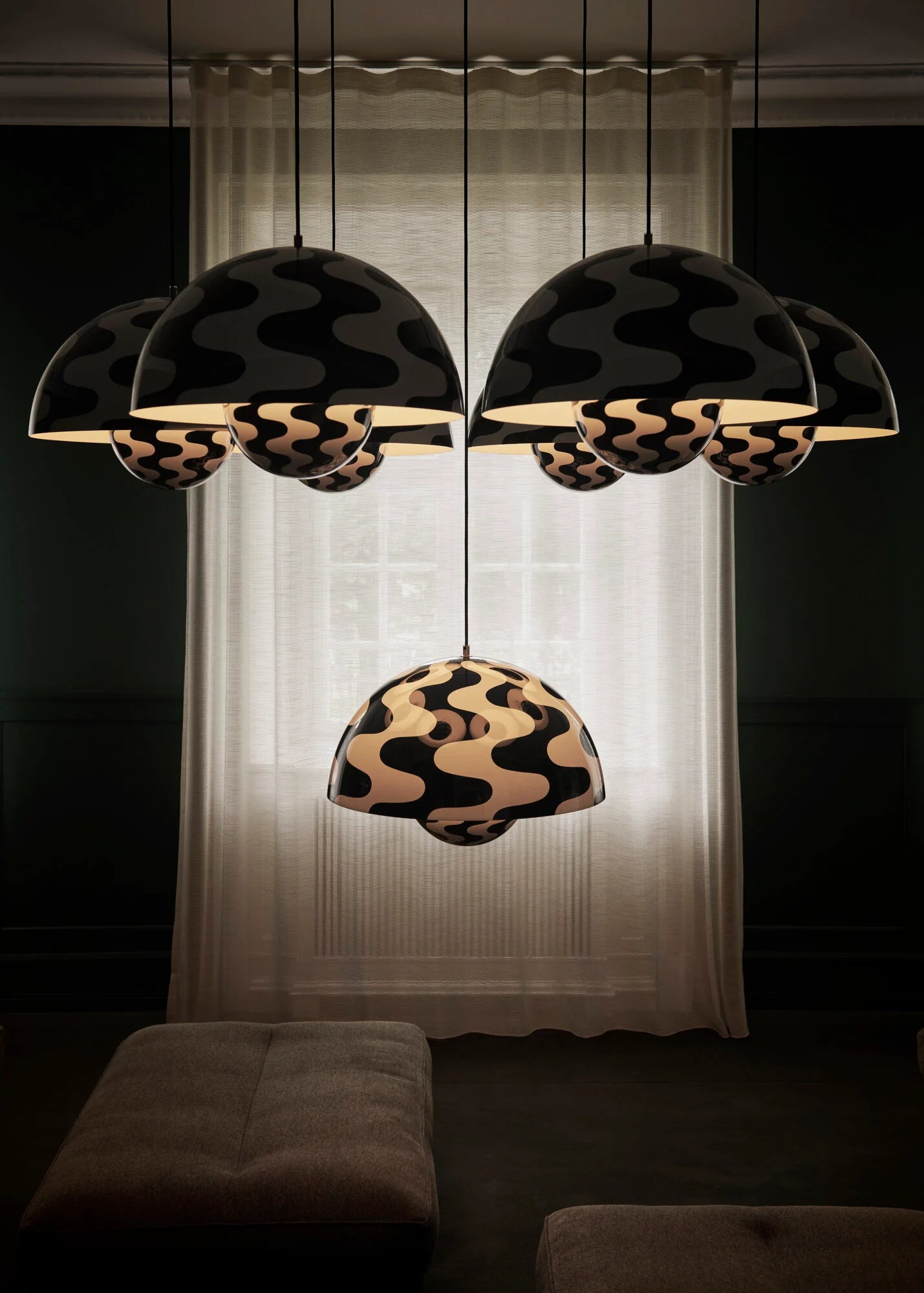pendant lights for kitchen colored glass detail