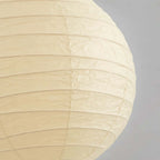 rice paper ball chandelier texture close up