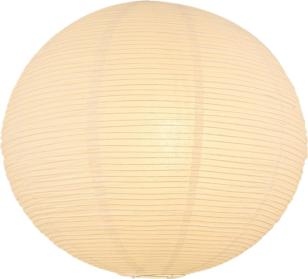 round rice paper lantern texture close up